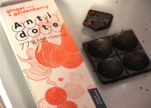 Anitdote Ginger and Goldenberry chocolate